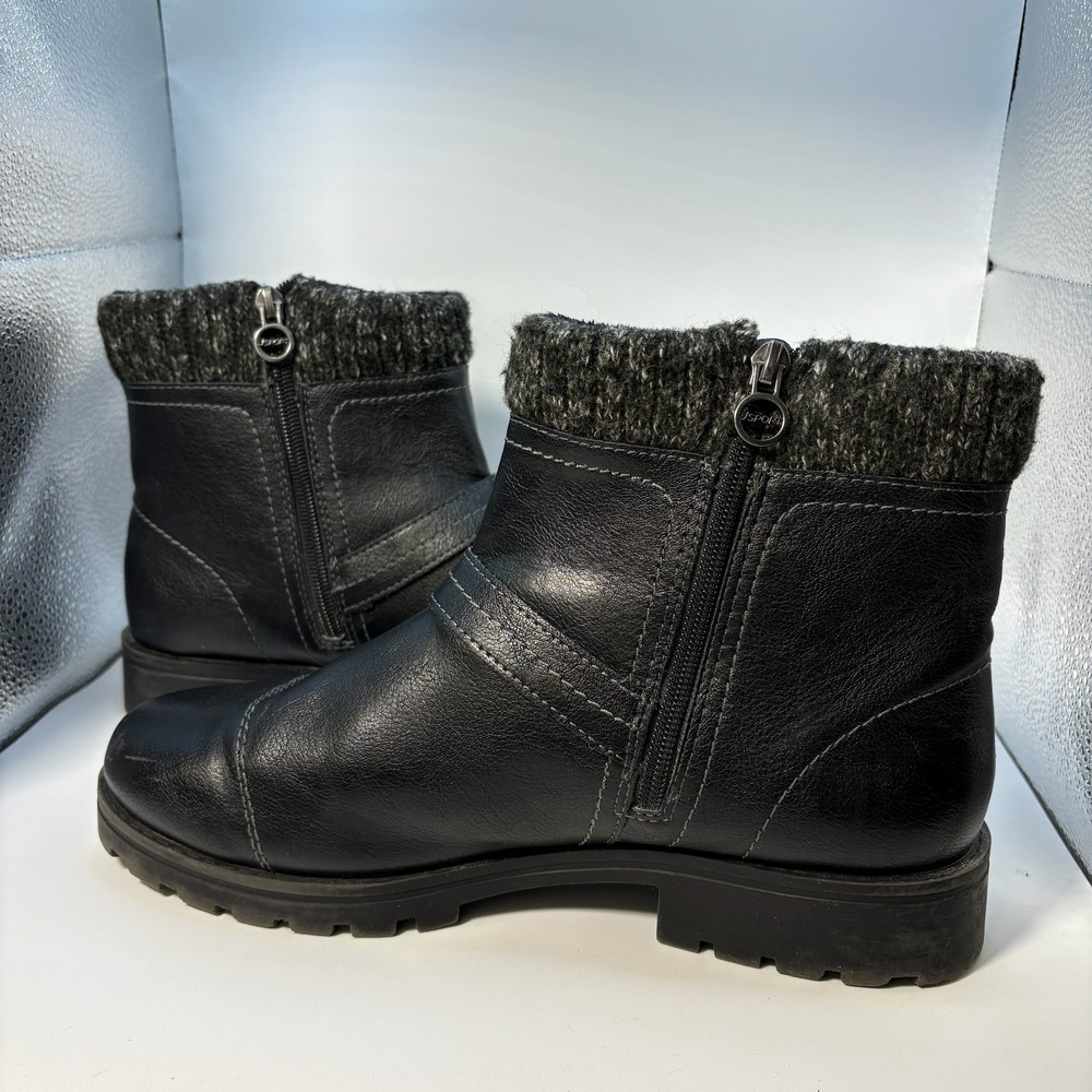 JSport Violet‎ Ankle Boots Womens 10 Black Pre-Owned